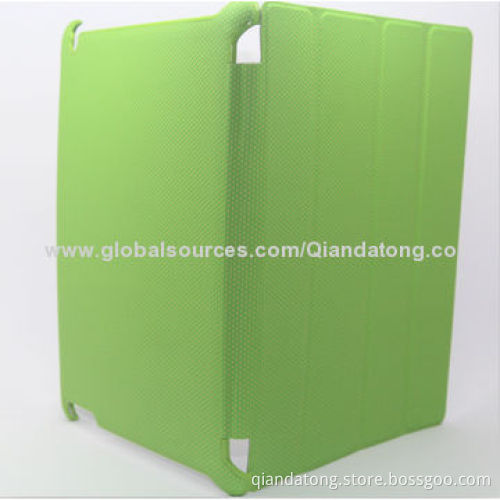 PU Leather Cases for iPad 2/iPad 3, with PU Leather Material, Multifunction Standing and Folding